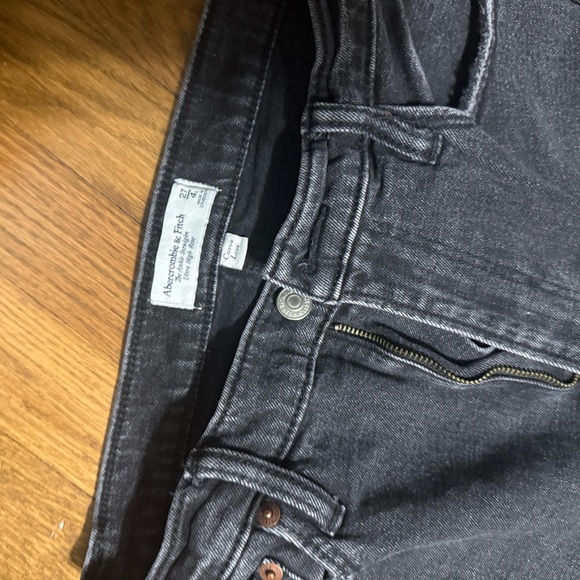 Abercrombie & Fitch High Rise Dark Gray Jeans - Picture 2 of 2